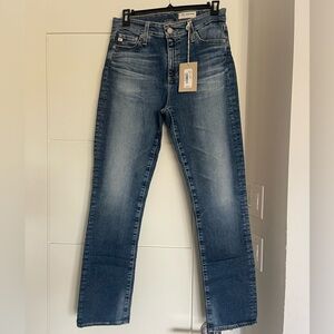 AG Mari High-Rise Slim Straight 15 Years Shoreline Size 28